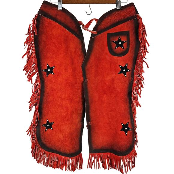 Rockmount Ranch Wear Other - Rockmount Ranch Wear Tru-West kids chaps, red leather, size L